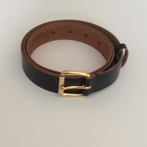 Marni black leather belt.